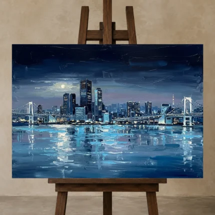 Premium Wall Art Yatay Html Edition – CINEMATICNW2114 displayed on a studio easel
