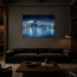 Premium Wall Art Yatay Html Edition – CINEMATICNW2114 shown in a warm modern interior
