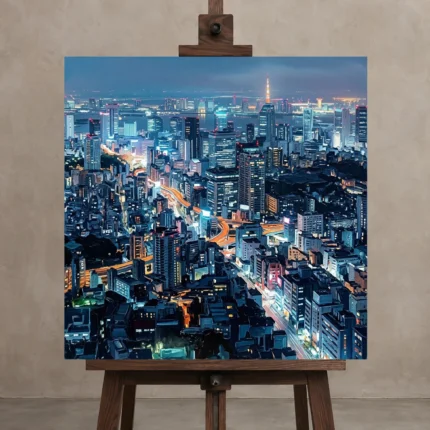 Premium Wall Art Kare Html Edition – CINEMATICNW2116 displayed on a studio easel