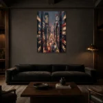 Premium Wall Art Dikey Html Edition – CINEMATICNW2120 shown in a warm modern interior