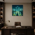 Premium Wall Art Kare Html Edition – CINEMATICNW2124 displayed in a contemporary gallery-inspired room