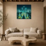 Premium Wall Art Kare Html Edition – CINEMATICNW2124 presented in a sophisticated home setting