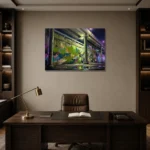 Premium Wall Art Yatay Html Edition – CINEMATICNW2132 displayed in a contemporary gallery-inspired room