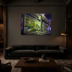 Premium Wall Art Yatay Html Edition – CINEMATICNW2132 shown in a warm modern interior