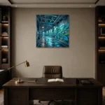 Premium Wall Art Kare Html Edition – CINEMATICNW2134 displayed in a contemporary gallery-inspired room