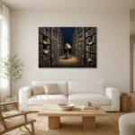 Premium Wall Art Yatay Html Edition – DARKACADEMİA0826046 styled in a refined neutral interior
