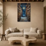 Premium Wall Art Dikey Html Edition – DARKACADEMİA0826051 presented in a sophisticated home setting