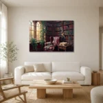 Premium Wall Art Yatay Html Edition – DARKACADEMİA0826057 styled in a refined neutral interior