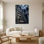 Premium Wall Art Dikey Html Edition – DARKACADEMİA0826060 styled in a refined neutral interior