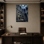 Premium Wall Art Dikey Html Edition – DARKACADEMİA0826060 displayed in a contemporary gallery-inspired room
