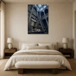 Premium Wall Art Dikey Html Edition – DARKACADEMİA0826060 showcased in an elegant minimalist interior
