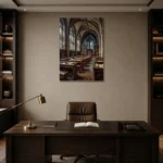 Premium Wall Art Dikey Html Edition – DARKACADEMİA0826061 displayed in a contemporary gallery-inspired room