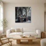 Premium Wall Art Kare Html Edition – DARKACADEMİA0826067 styled in a refined neutral interior
