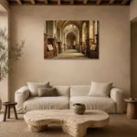 Premium Wall Art Yatay Html Edition – DARKACADEMİA0826070 presented in a sophisticated home setting