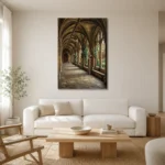 Premium Wall Art Dikey Html Edition – DARKACADEMİA0826074 styled in a refined neutral interior