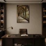 Premium Wall Art Dikey Html Edition – DARKACADEMİA0826074 displayed in a contemporary gallery-inspired room