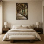 Premium Wall Art Dikey Html Edition – DARKACADEMİA0826074 showcased in an elegant minimalist interior