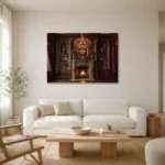 Premium Wall Art Yatay Html Edition – DARKACADEMİA0826077 styled in a refined neutral interior