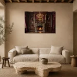 Premium Wall Art Yatay Html Edition – DARKACADEMİA0826077 presented in a sophisticated home setting