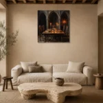 Premium Wall Art Kare Html Edition – DARKACADEMİA0826079 presented in a sophisticated home setting