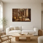 Premium Wall Art Yatay Html Edition – DARKACADEMİA0826083 styled in a refined neutral interior