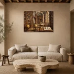 Premium Wall Art Yatay Html Edition – DARKACADEMİA0826083 presented in a sophisticated home setting
