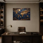 Premium Wall Art Yatay Html Edition – DARKACADEMİA0826091 displayed in a contemporary gallery-inspired room
