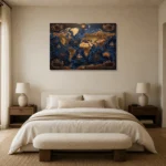 Premium Wall Art Yatay Html Edition – DARKACADEMİA0826091 showcased in an elegant minimalist interior