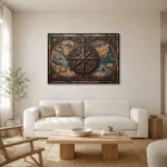 Premium Wall Art Yatay Html Edition – DARKACADEMİA0826093 styled in a refined neutral interior