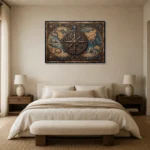 Premium Wall Art Yatay Html Edition – DARKACADEMİA0826093 showcased in an elegant minimalist interior