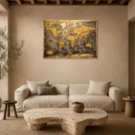 Premium Wall Art Yatay Html Edition – DARKACADEMİA0826094 presented in a sophisticated home setting