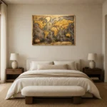 Premium Wall Art Yatay Html Edition – DARKACADEMİA0826094 showcased in an elegant minimalist interior