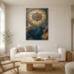 Premium Wall Art Dikey Html Edition – DARKACADEMİA0826101 styled in a refined neutral interior