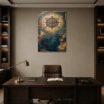 Premium Wall Art Dikey Html Edition – DARKACADEMİA0826101 displayed in a contemporary gallery-inspired room