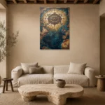 Premium Wall Art Dikey Html Edition – DARKACADEMİA0826101 presented in a sophisticated home setting