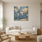 Premium Wall Art Kare Html Edition – DARKACADEMİA0826103 styled in a refined neutral interior