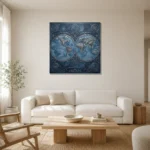Premium Wall Art Kare Html Edition – DARKACADEMİA0826105 styled in a refined neutral interior