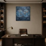Premium Wall Art Kare Html Edition – DARKACADEMİA0826105 displayed in a contemporary gallery-inspired room