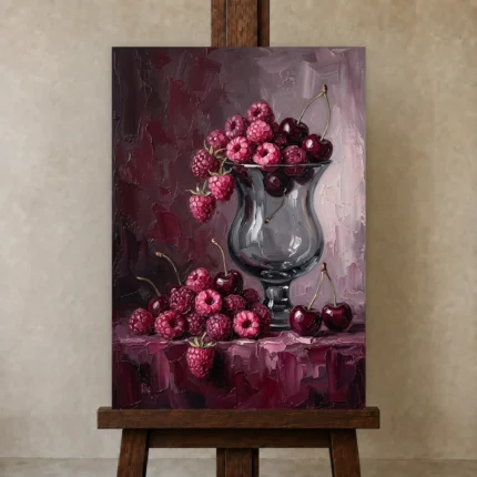 Premium Wall Art Dikey Html Edition – DINIGROOM0826031 displayed on a studio easel
