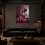 Premium Wall Art Dikey Html Edition – DINIGROOM0826031 shown in a warm modern interior