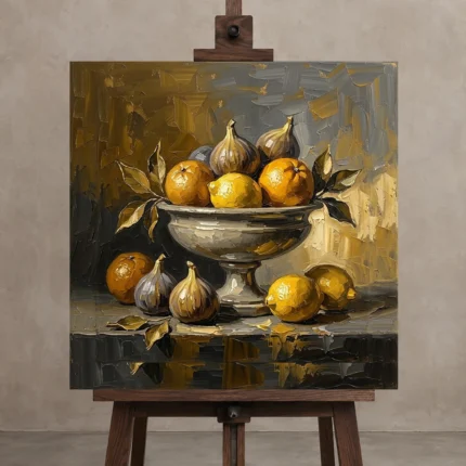 Premium Wall Art Kare Html Edition – DINIGROOM0826034 displayed on a studio easel