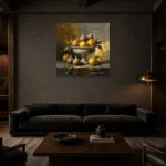 Premium Wall Art Kare Html Edition – DINIGROOM0826034 shown in a warm modern interior