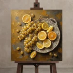 Premium Wall Art Kare Html Edition – DINIGROOM0826035 displayed on a studio easel