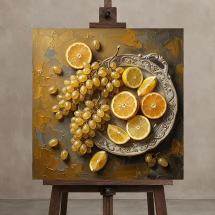 Premium Wall Art Kare Html Edition – DINIGROOM0826035 displayed on a studio easel