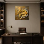 Premium Wall Art Kare Html Edition – DINIGROOM0826035 displayed in a contemporary gallery-inspired room