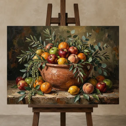 Premium Wall Art Yatay Html Edition – DINIGROOM0826038 displayed on a studio easel