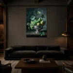 Premium Wall Art Dikey Html Edition – DINIGROOM0826042 shown in a warm modern interior