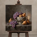 Premium Wall Art Kare Html Edition – DINIGROOM0826043 displayed on a studio easel