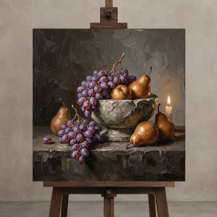 Premium Wall Art Kare Html Edition – DINIGROOM0826043 displayed on a studio easel
