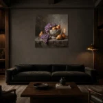 Premium Wall Art Kare Html Edition – DINIGROOM0826043 shown in a warm modern interior